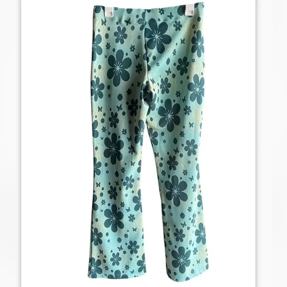 Urban Outfitters Bryn Floral Power Retro Soft Flare Pants Size Large - Picture 5 of 10